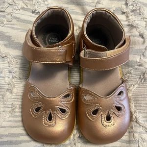 EUC Livie and Luca girls dress maryjane in rose gold size 12